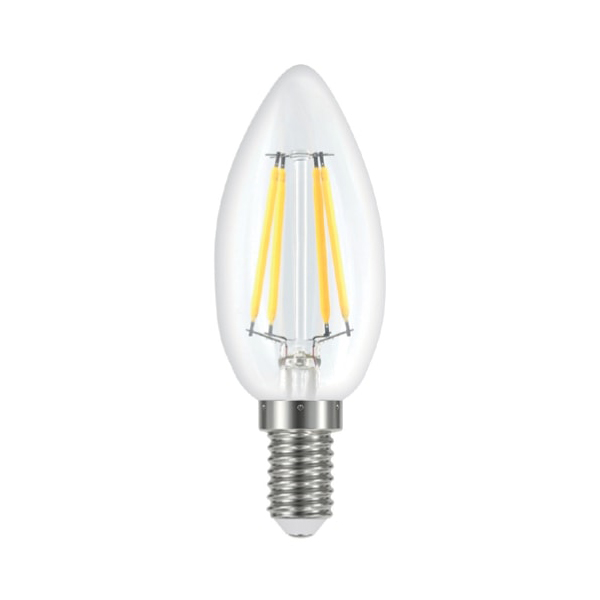 Ampoule LED flamme 6W E27 3000K lumière jaune - INGELEC
