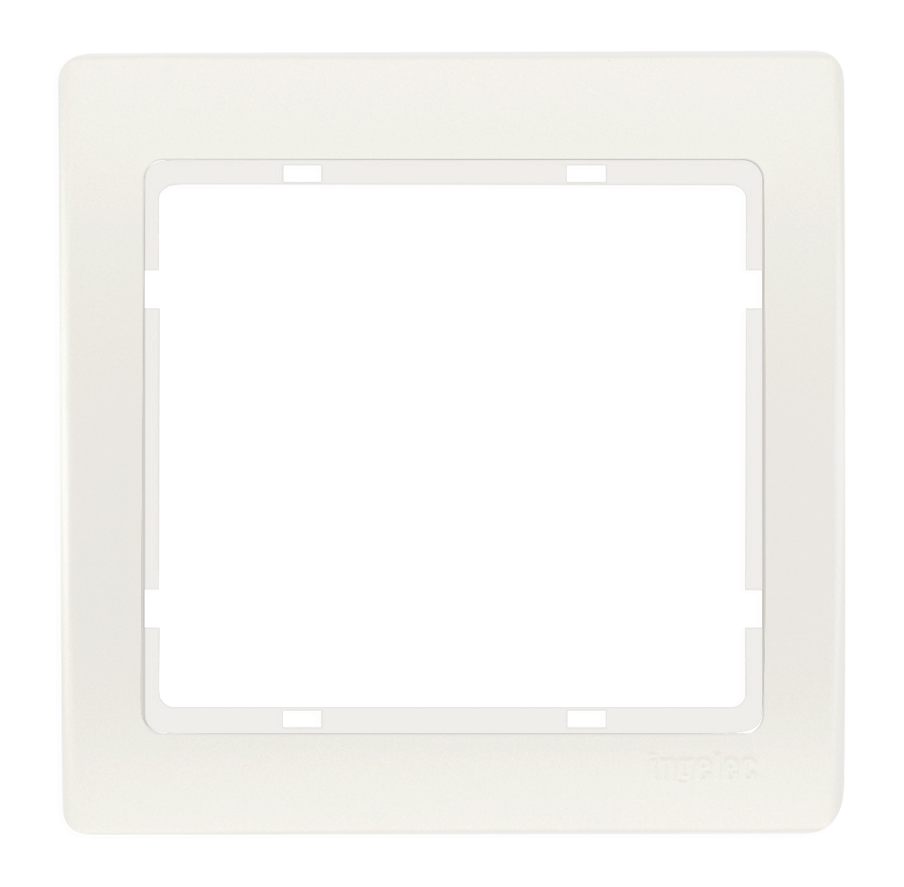 Plaque d'obturation de prise électrique double avec vis Blanc 146 x 86 mm